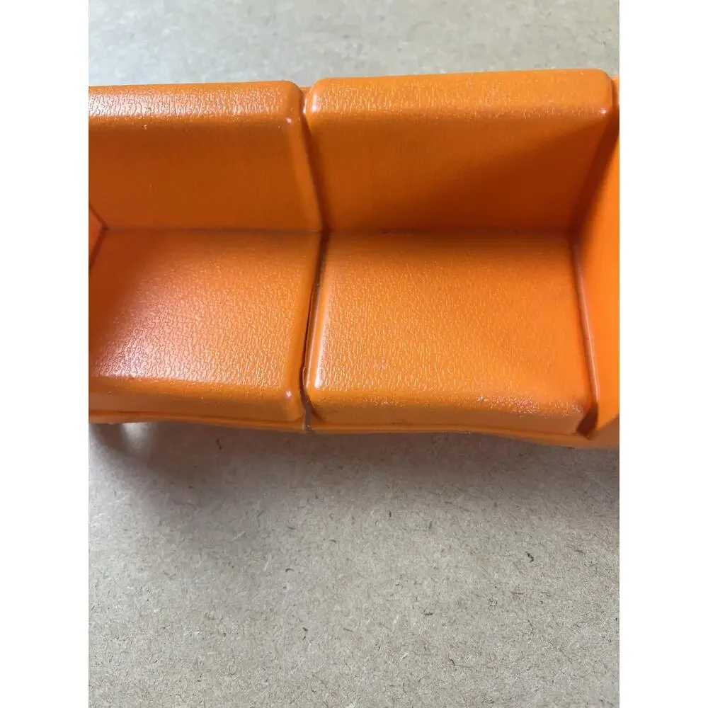 Mattel Barbie Doll Furniture Lot Pink Orange Yellow Made In USA 1973 Vintage